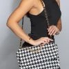 Love And Labels Houndstooth Flap Bag - Large NEW ARRIVALS