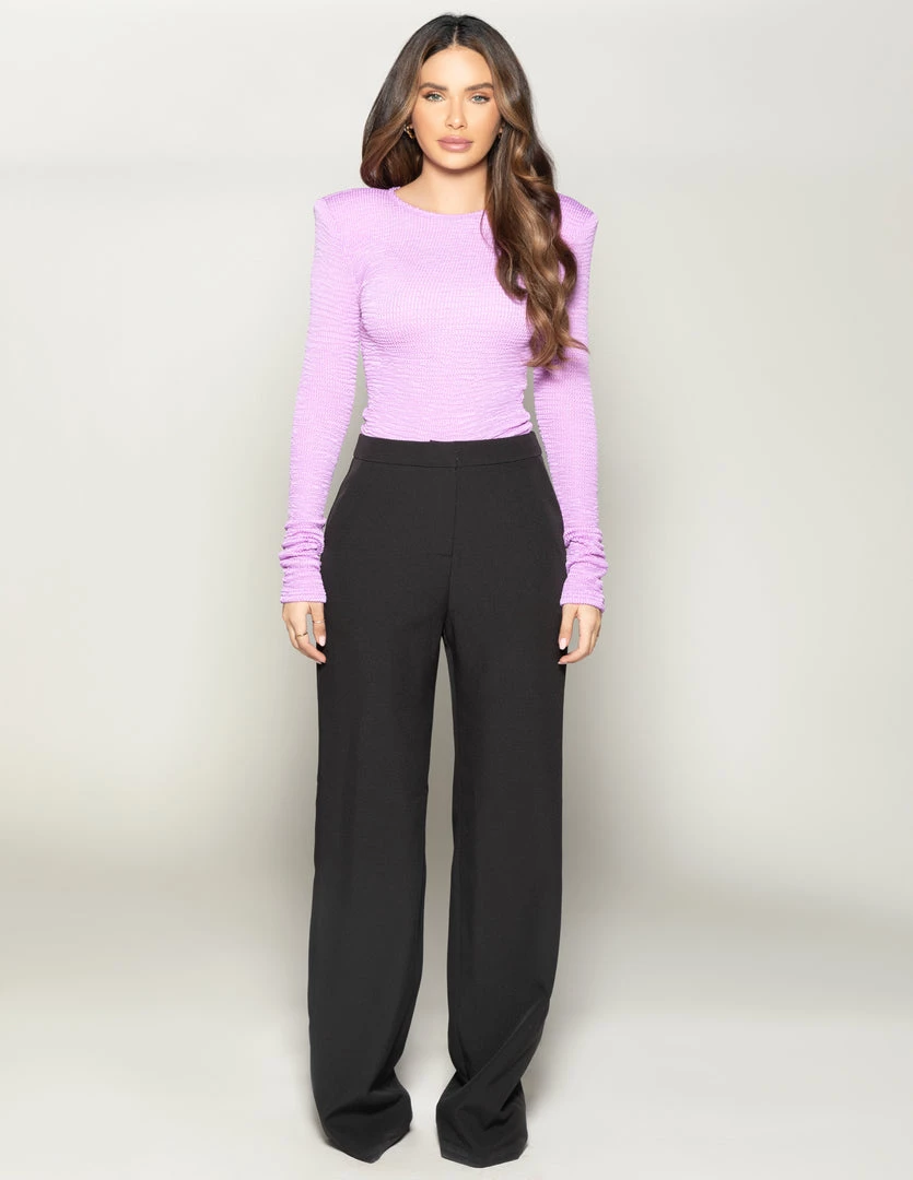 Love And Labels Shoulder Padded Long Sleeve Top 3 Love And Labels Shoulder Padded Long Sleeve Top