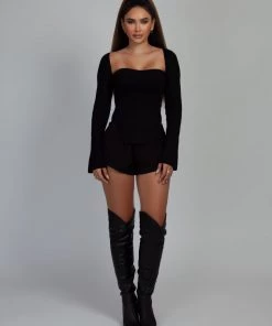 Love And Labels TOPS Ribbed Side Slit Sweater 13 Love And Labels TOPS Ribbed Side Slit Sweater