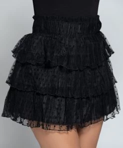 Love And Labels Polka Dot Ruffle Skirt BOTTOMS