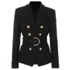 Love And Labels Wool Shimmer Belted Blazer BLAZERS