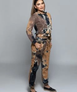 Love And Labels Tie Dye Jogger + Hoodie Set