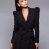 Love And Labels DRESSES Puff Sleeve Blazer Dress 2 Love And Labels DRESSES Puff Sleeve Blazer Dress