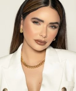 Love And Labels 18k Gold Plated Cuban Chain Necklace NEW ARRIVALS