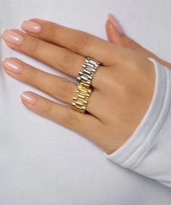 Love And Labels NEW ARRIVALS 18k Gold Plated Stainless Steel Ring