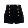 Love And Labels Velvet Button Shorts