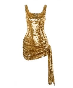 Love And Labels Sequin Draped Mini Dress