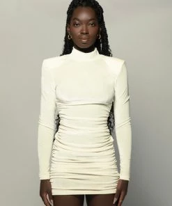 Love And Labels NEW ARRIVALS Velvet Ruched Mini Dress