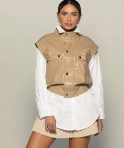 Love And Labels Vegan Leather Vest