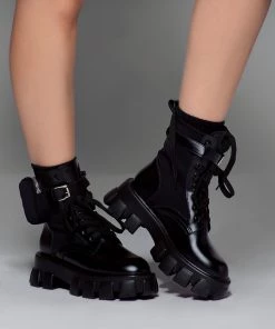 Love And Labels Leather Combat Boots NEW ARRIVALS