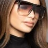 Love And Labels NEW ARRIVALS Oversized Square Sunglasses - Nude 1 Love And Labels NEW ARRIVALS Oversized Square Sunglasses - Nude