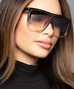 Love And Labels NEW ARRIVALS Oversized Square Sunglasses - Nude