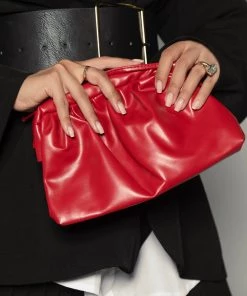 Love And Labels NEW ARRIVALS Leather Pouch - Red