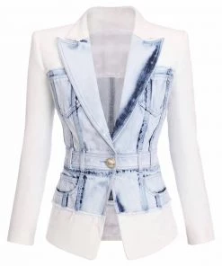 Love And Labels White + Denim Blazer BACK IN STOCK