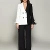 Love And Labels Black + White Feather Sleeve Blazer NEW ARRIVALS 2 Love And Labels Black + White Feather Sleeve Blazer NEW ARRIVALS