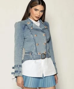 Love And Labels Denim Biker Jacket