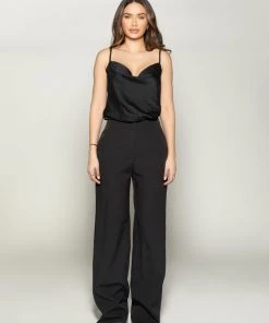 Love And Labels Satin Cami Bodysuit