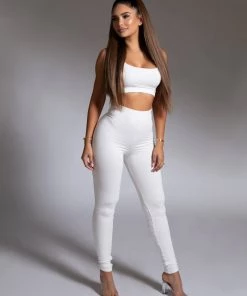 Love And Labels Crop Top + Leggings Set CLOTHING