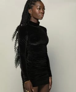 Love And Labels NEW ARRIVALS Velvet Ruched Mini Dress