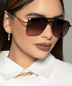 Love And Labels NEW ARRIVALS Navigator Sunglasses - Brown