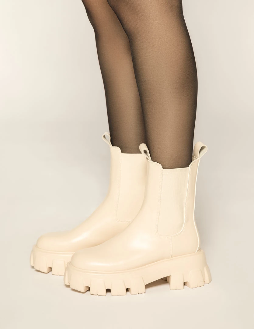 Love And Labels Nude Lug Boots 3 Love And Labels Nude Lug Boots