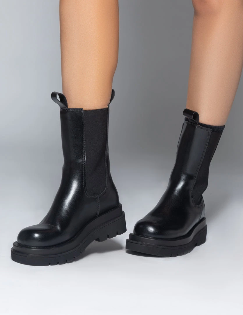 Love And Labels Leather Lug Boots 3 Love And Labels Leather Lug Boots