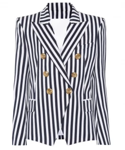 Love And Labels Striped Button Blazer BLAZERS