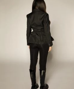 Love And Labels Peplum Drawstring Blazer