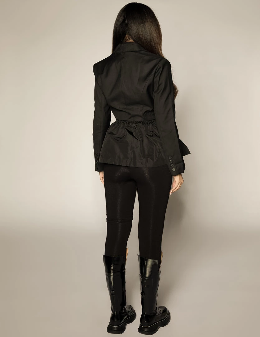 Love And Labels Peplum Drawstring Blazer 4 Love And Labels Peplum Drawstring Blazer