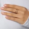 Love And Labels ACCESSORIES Double Bamboo Bar Ring 1 Love And Labels ACCESSORIES Double Bamboo Bar Ring