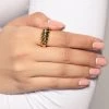 Love And Labels Gold Croissant Ring NEW ARRIVALS