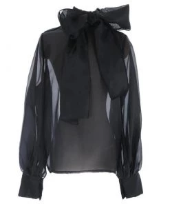 Love And Labels Sheer Bow Blouse TOPS